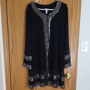 Joseph Ribkoff Black Jacket with Silver Accents